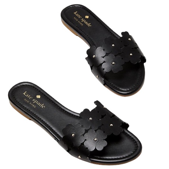 kate spade Shoes - ♠️kate spade Daisy Field Sandals, Black NIB